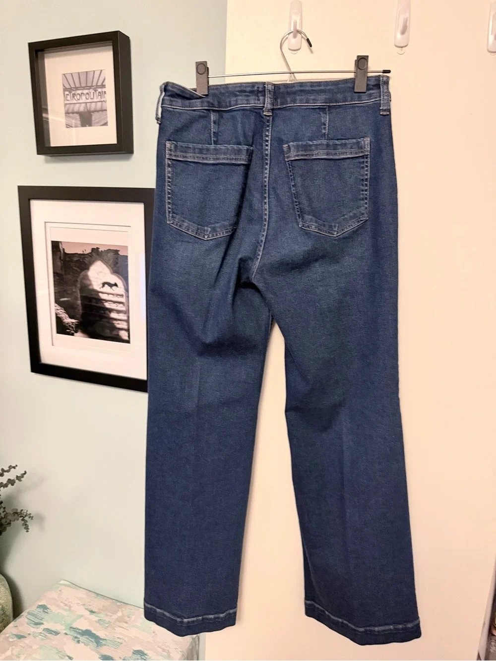 J. Crew Women’s  Wide-Leg  Trouser Jeans in Dark Blue